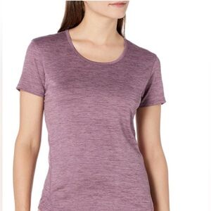 Kanu Surf Women's Rash Guard Short Sleeve Heathered Purple Top NWT UPF 50